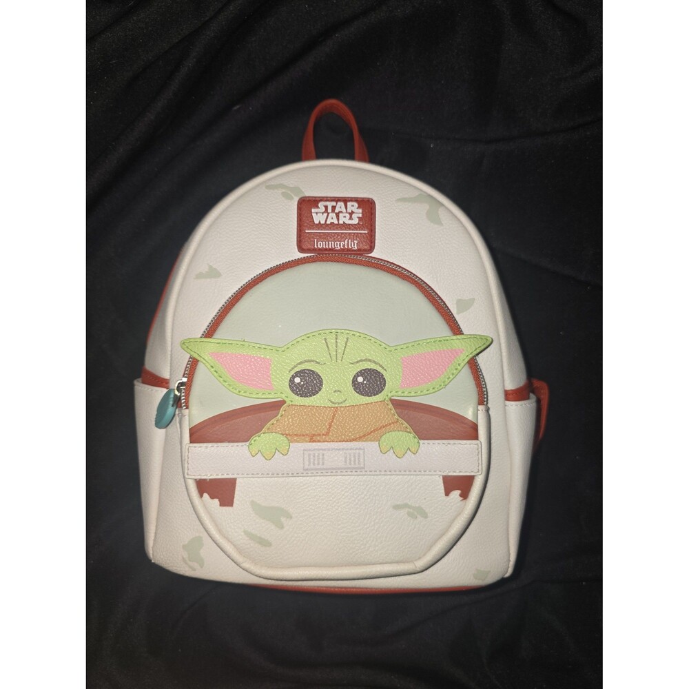 Nwot Loungefly Disney star wars baby Yoda grogu the child mini backpack bookbag